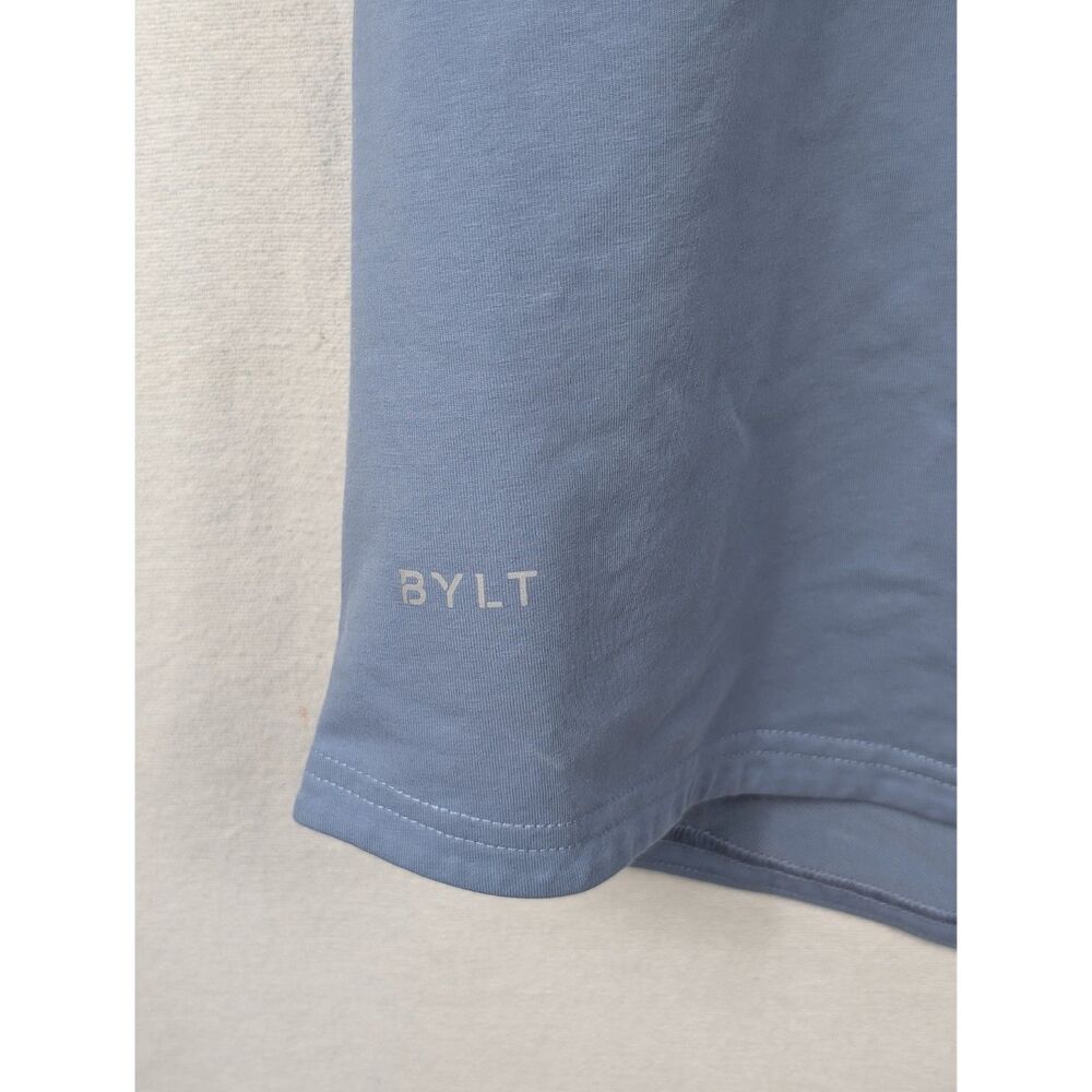 BYLT Drop Cut S/S Lux T-Shirt Light Blue Men's Size 2XL/XXL - Picture 4 of 10
